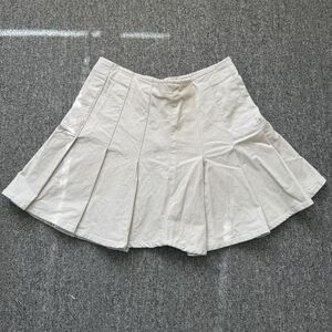 Forever 21 Women's Cream and White Skirt